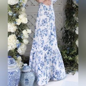 Like New! Antonio Melani Size 0 x Born on Fifth Hanna Floral Poplin Maxi Skirt